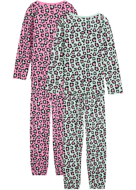 Meisjes pyjama van zacht katoen (4-dlg. set), bonprix