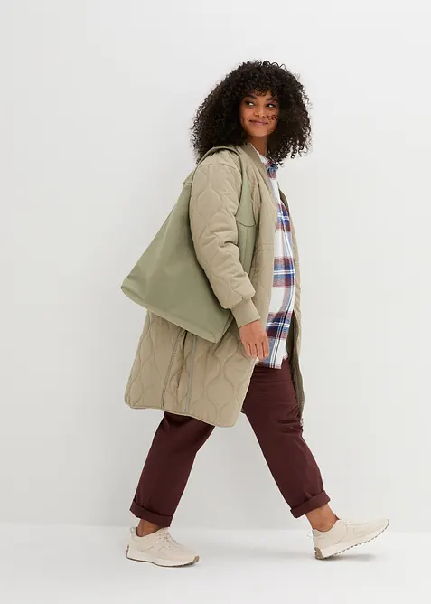 Lange, gewatteerde zwangerschapsjas/draagjas, bonprix