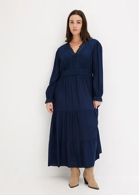 Maxi jurk van viscose, bonprix