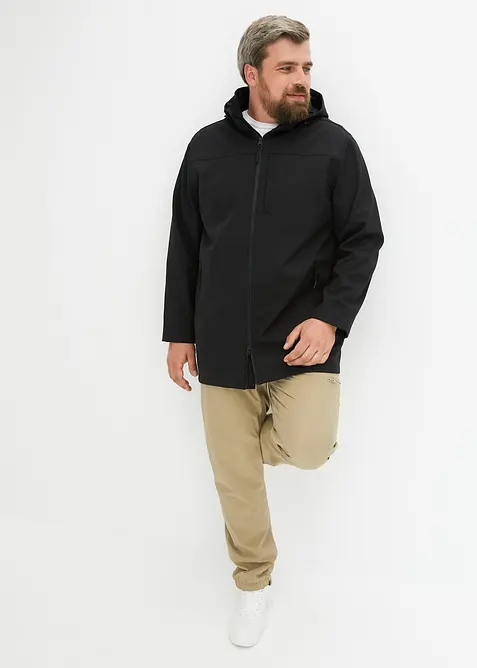 Softshell parka met afneembare capuchon, bonprix