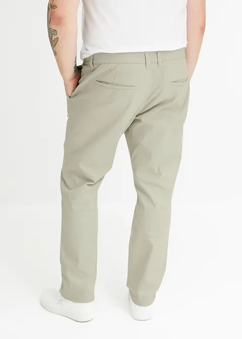 Relaxed fit stretch chino met biologisch katoen, straight, bonprix