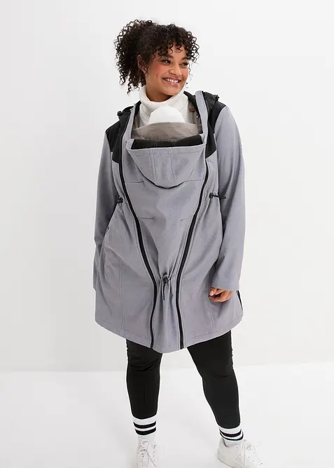 3-in-1 softshell zwangerschapjas / draagjas, bonprix