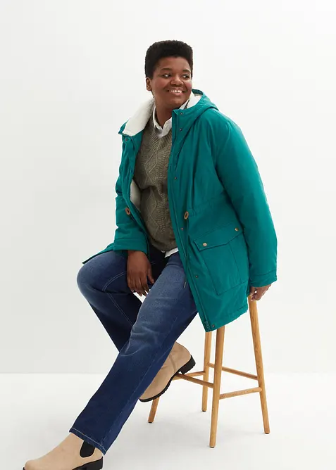 Zwangerschapsjas/ draagjas met teddy voering, bonprix