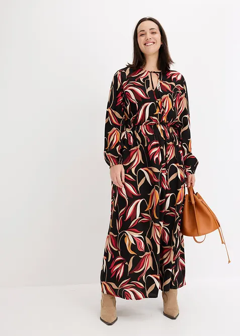 Maxi jurk van soepele viscose, bonprix
