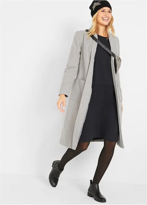 Katoenen overhemdjurk in O-vorm, bonprix