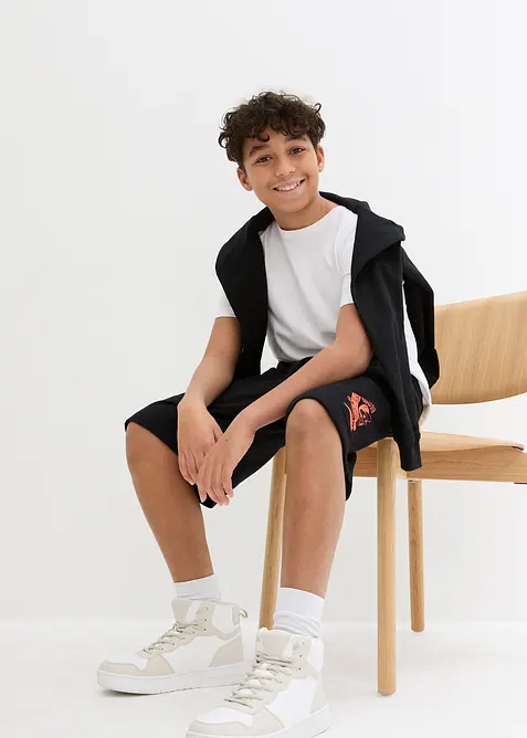 Jongens sweat bermuda van biologisch katoen, bonprix