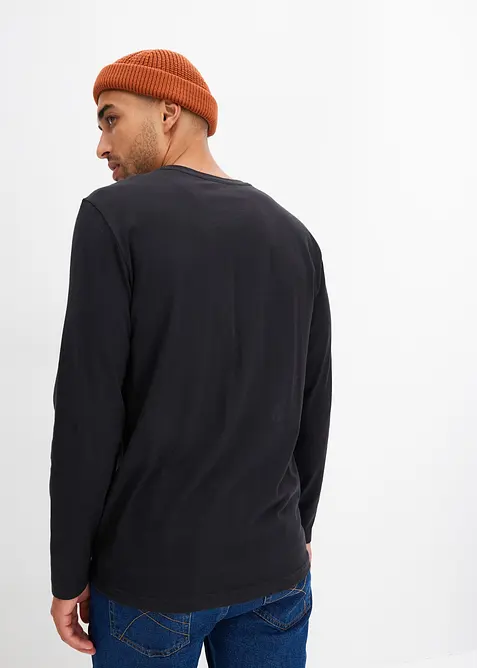 Longsleeve van biologisch katoen (set van 2), bonprix