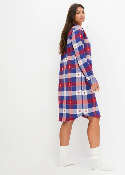 Geweven nachthemd met knoopsluiting, bonprix