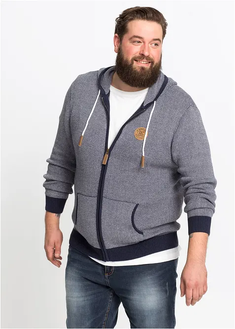 Vest met capuchon van puur katoen, bonprix