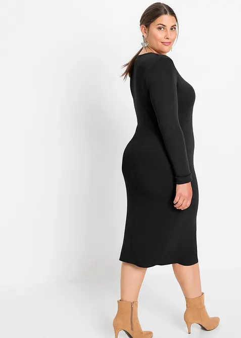 Gebreide jurk van een viscosemix, bonprix