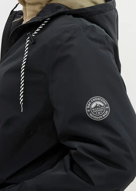 Waterdichte, lange regenjas in midilengte, bonprix