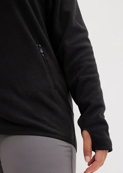 Fleece vest met ritszakken, bonprix