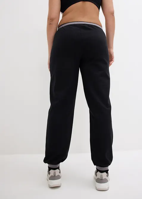 Sweatpants in een katoenmix (set van 2), bonprix