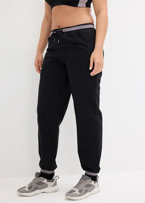 Sweatpants in een katoenmix (set van 2), bonprix