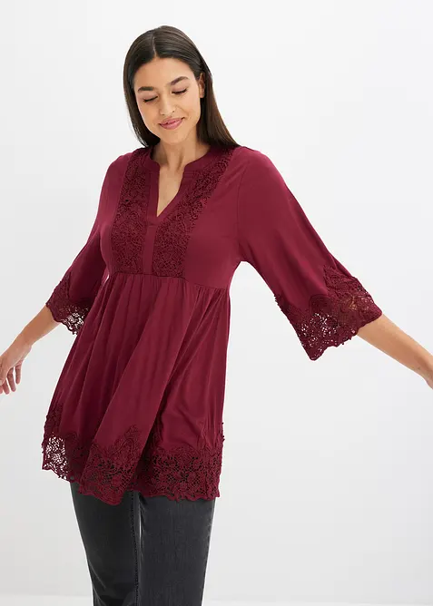 Shirt tuniek van viscose, bonprix