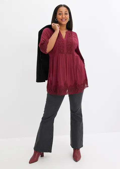 Shirt tuniek van viscose, bonprix