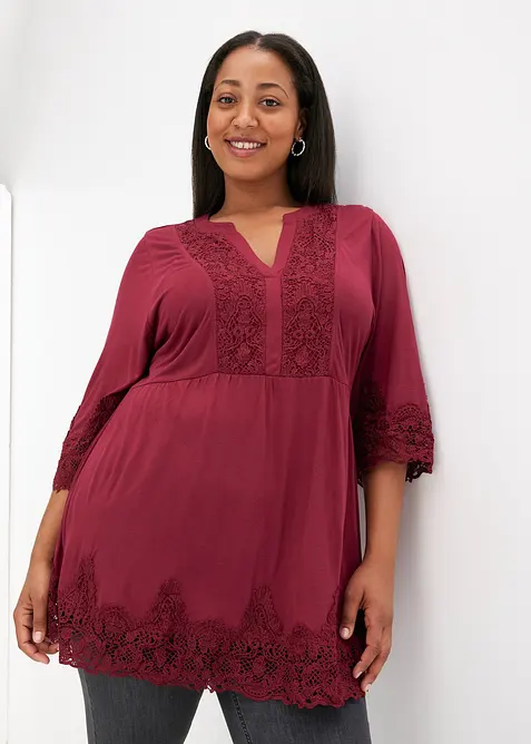 Shirt tuniek van viscose, bonprix