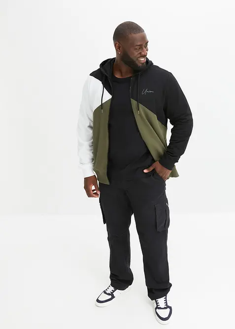 Sweatvest met capuchon van puur biologisch katoen, bonprix