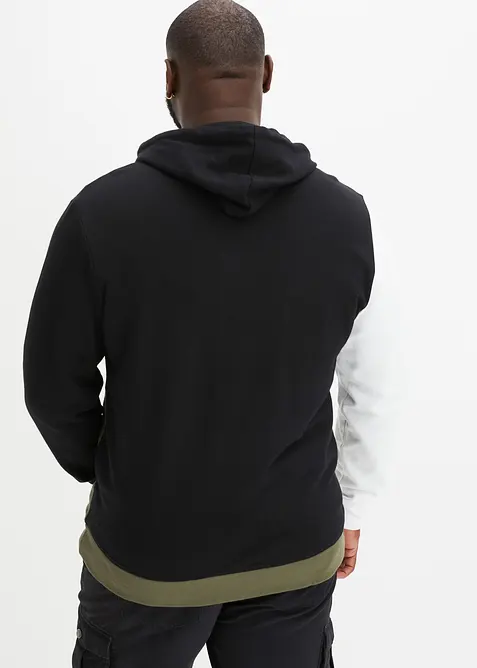 Sweatvest met capuchon van puur biologisch katoen, bonprix