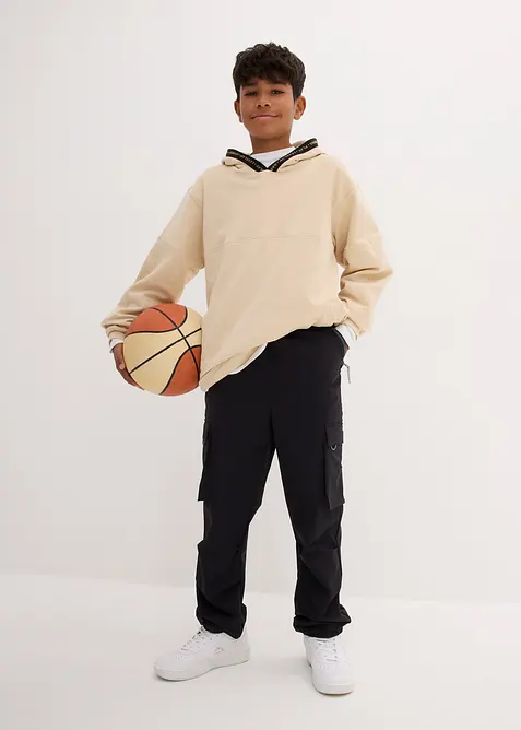 Stretch softshell cargobroek met breedteverstelling, waterafstotend, bonprix