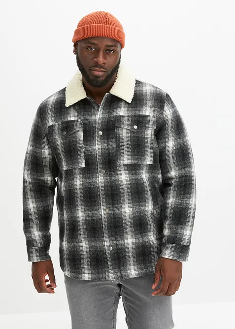 Overshirt met teddy kraag, bonprix