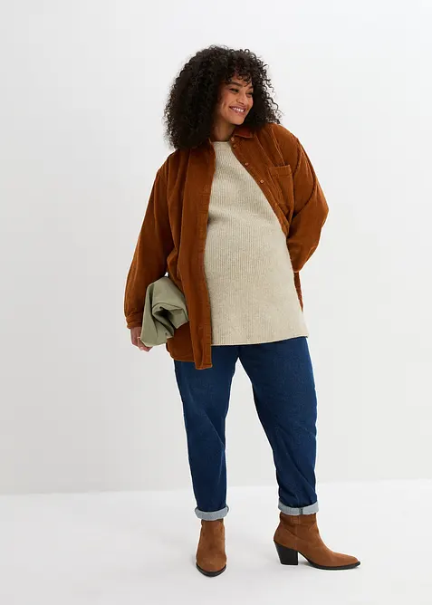 Warme 2-in-1 zwangerschapstrui / voedingstrui, bonprix