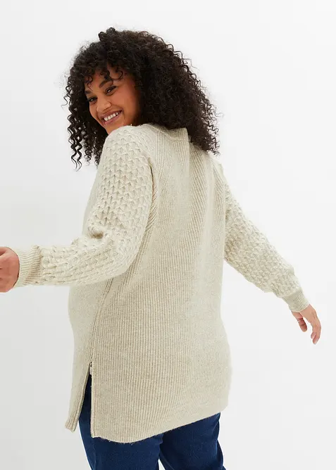 Warme 2-in-1 zwangerschapstrui / voedingstrui, bonprix