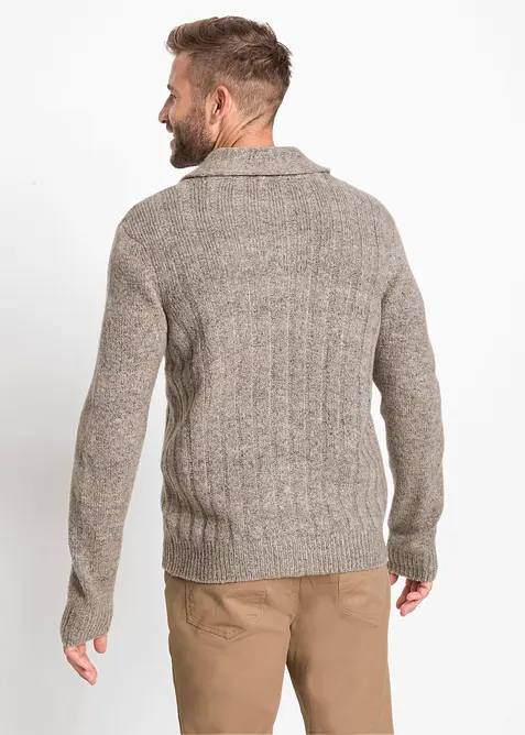 Vest met geribd patroon, bonprix