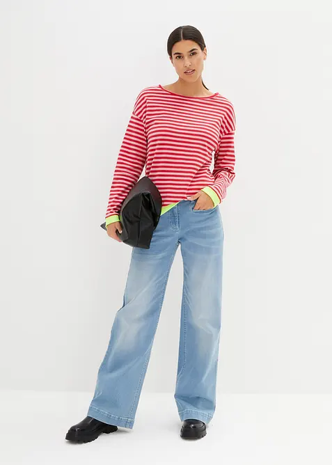 Longsleeve met trompetmouwen, bonprix