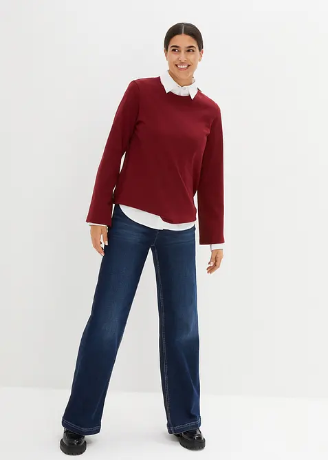 Essential longsleeve van dik katoen, bonprix