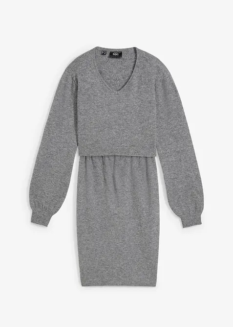 Heerlijk zachte zwangerschapstrui en zwangerschapsrok (2-dlg. set), bonprix