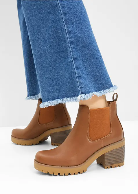 Chelsea boots met blokhak, bonprix