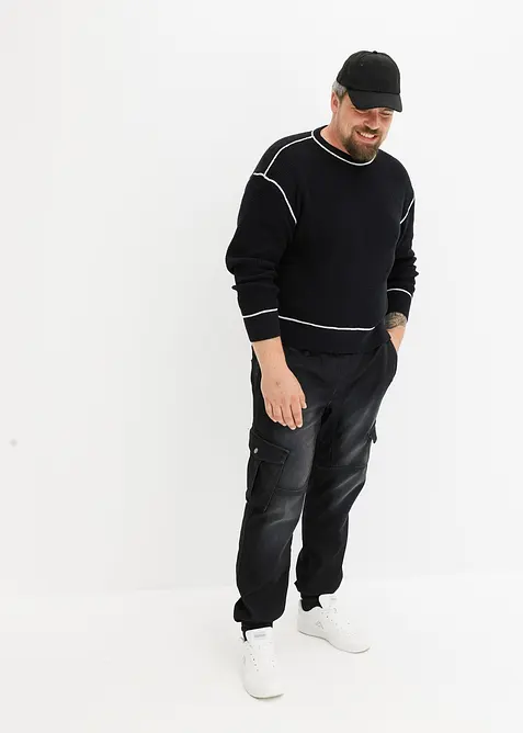 Trui met gerecycled katoen, loose fit, bonprix