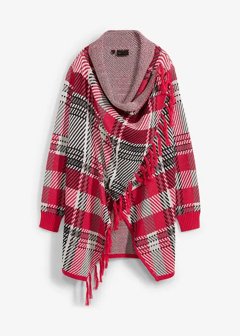 Lang vest met franjes, bonprix