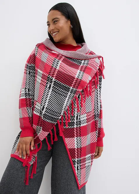 Lang vest met franjes, bonprix