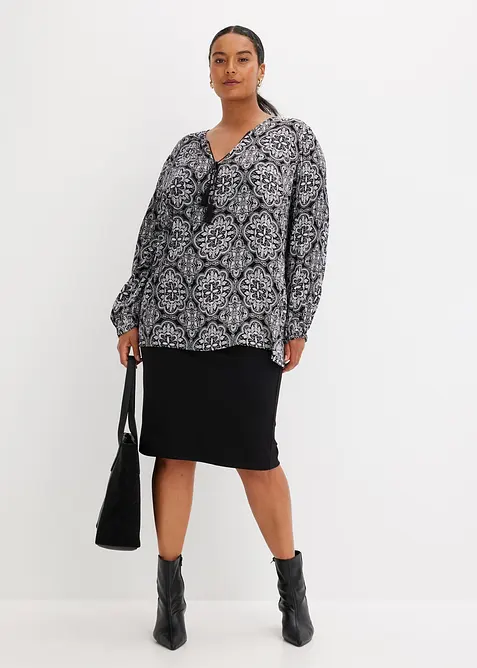 Blouse van gestructureerde viscose, bonprix