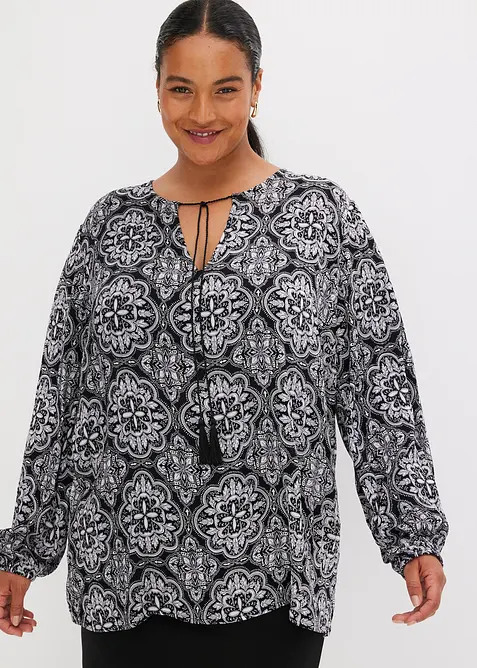 Blouse van gestructureerde viscose, bonprix