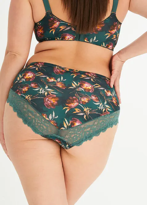 Maxislip met sierlijk kant (set van 2), bonprix