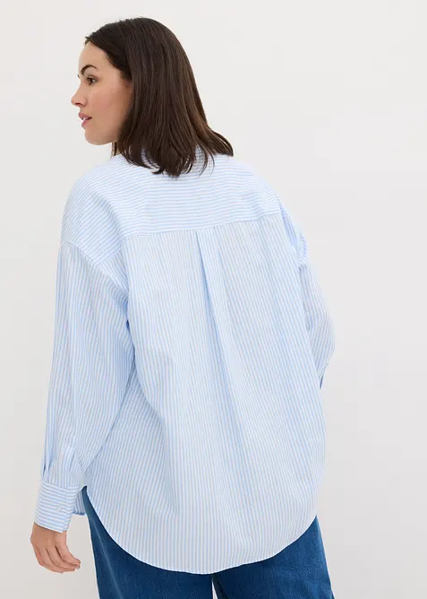 Overhemdblouse van katoen, bonprix