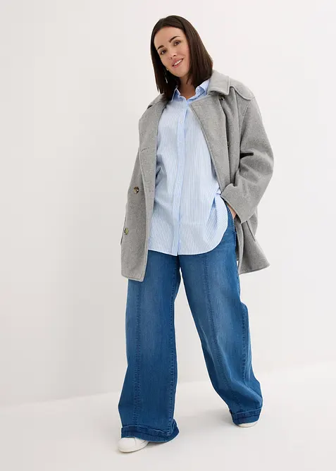 Overhemdblouse van katoen, bonprix