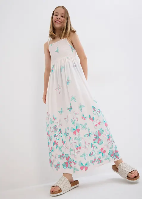 Meisjes maxi jurk van soepele viscose, bonprix