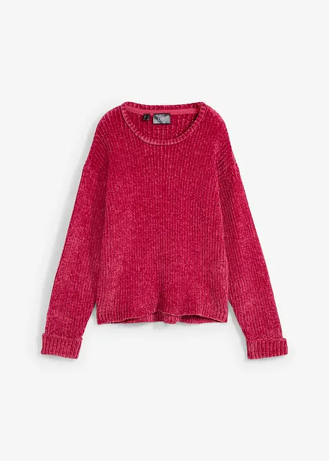 Oversized trui van zachte chenille, bonprix