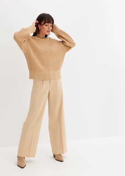 Oversized trui van puur katoen, bonprix