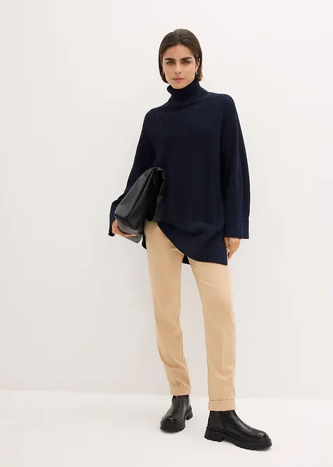 Oversized coltrui in een katoenmix, bonprix