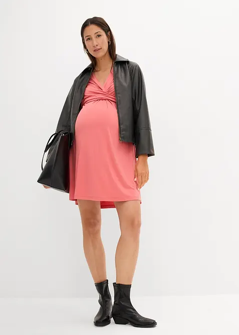 Zwangerschapsjurk/voedingsjurk van viscose-stretch, bonprix