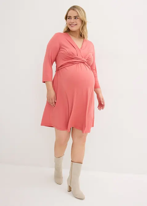 Zwangerschapsjurk/voedingsjurk van viscose-stretch, bonprix