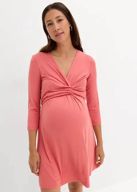 Zwangerschapsjurk/voedingsjurk van viscose-stretch, bonprix