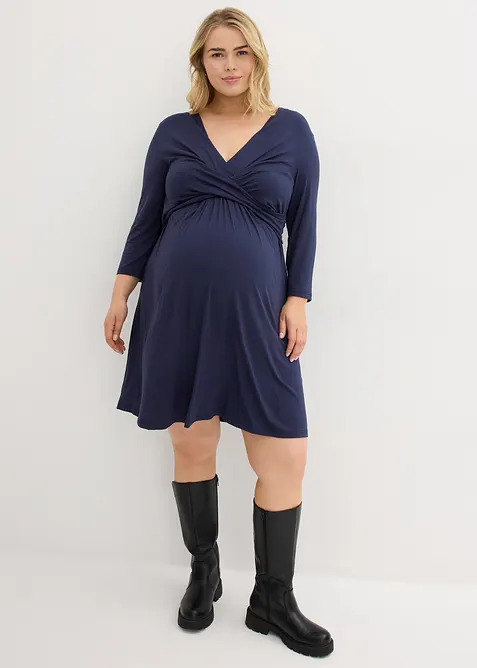 Zwangerschapsjurk/voedingsjurk van viscose-stretch, bonprix