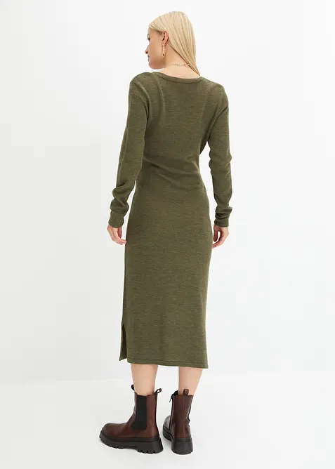 Gebreide midi jurk, bonprix
