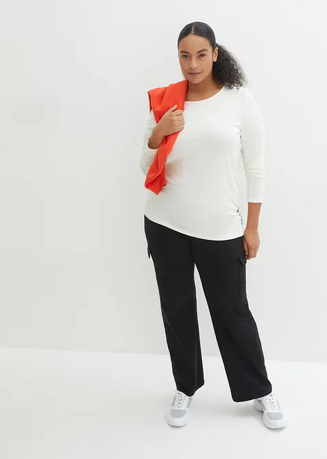 Joggingbroek van een elastische katoenmix, bonprix